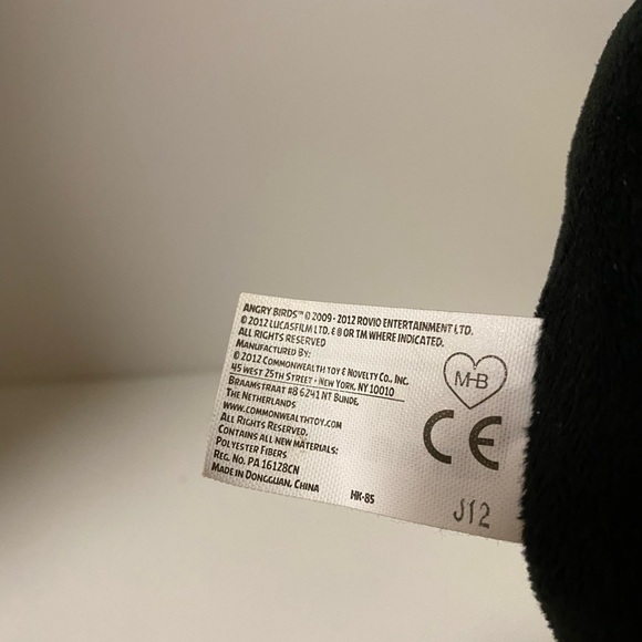 Angry Birds Star Wars Plush Yellow Han Solo Stuffed Animal Toy 2012 - Picture 13 of 13